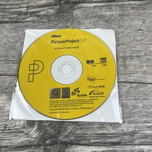 Nikon Picture Project 1.7 Windows & Mac CD-Rom & Reference Manual Disc - 2 Discs - Picture 1 of 2