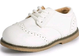 Scarpe eleganti Oxford bianche classiche ragazzo ragazza bambino/scarpe piccole taglia 26. 9,5 - Foto 1 di 3