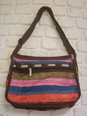 LeSportsac Deluxe Everyday Crossbody Shoulder Bag Multicolored Stripes - Image 1 of 4