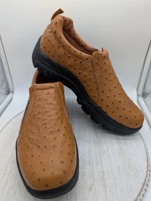Roper Men's Performance Slip-On Round Toe Shoes, Faux Ostrich NWOB Size 10.5 - Image 1 of 4