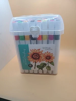 Dual-tip Alcohol Markera 48 Pieces Self-made Creative - Image 1 of 4