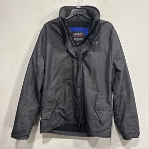 Chaqueta Hollister para todo clima para mujer talla M negra forrada de vellón usada en excelente estado - Imagen 1 de 9