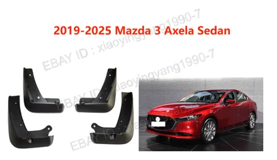 Mudguards Mud Flaps Splash Guard Protector For 2019-2025 Mazda 3 Saloon BP - Image 1 of 2