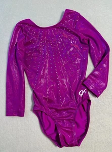GK ELITE Gimnasia LEOTARDO Competición ESTRÁS BLING Personalizado FUCSIA Rosa CL - Imagen 1 de 5