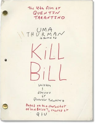 Quentin Tarantino KILL BILL Original screenplay for the 2003-2004 films #167029 - Image 1 of 3