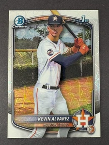 2025 Bowman Chrome - Kevin Alvarez #BCP-227 (RC) - Lazer Refractor - Astros - Bild 1 von 2