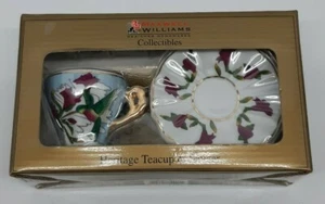 Maxwell & Williams Collectible Mini Heritage Teacup & Saucer Set Hummingbird - Picture 1 of 7