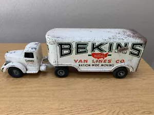 VINTAGE SMITH MILLER BEKINS MACK MOVING TRUCK 1950s - Picture 1 of 21