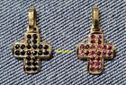 BEAUTIFUL CROSS 18 carat gold and fine stones available SAPPHIRES. Weight...