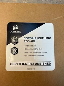 Corsair H150i iCUE LINK RGB AIO - BLACK - Certified REMAN - Afbeelding 1 van 5