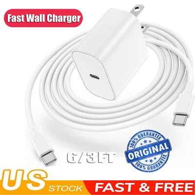 Original Fast Charging Wall Charger For Google Pixel 9 8 7 6 Pro 9a Type C Cable - Image 1 of 4
