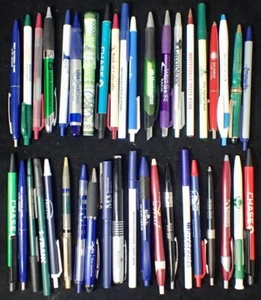 (40) Vintage Advertising Ball Point Pens Banks Credit Unions Financial Lot 20 - Picture 1 of 10