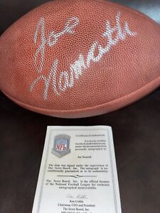 Joe Namath Autographed Official NFL Football with COA from The Score Board.