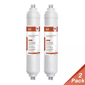 2 Pack pH+ Inline Mineral Alkaline Ionizer Water Filter Under Sink RO Cartridges - Picture 1 of 12