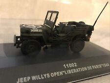 SUNSTAR Die-cast Model Car 1944 JEEP WILLYS OPEN”Liberation De Paris”.1:43.NIB