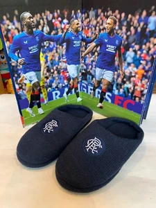 Rangers Football Club slippers size UK 1-2 & FFC 2024 annual bundle - Picture 1 of 5