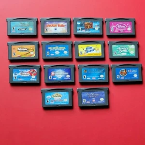 Game Boy Advance Little Einsteins Peter Pan More Nintendo GBA 12 Disney Games - Picture 1 of 6
