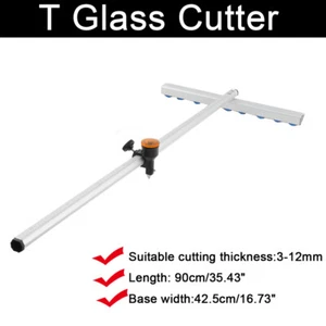 T-Form Glasschneidewerkzeug T-Cutter Glasschneidewerkzeuge Diamant Fliesenschaber - Bild 1 von 22