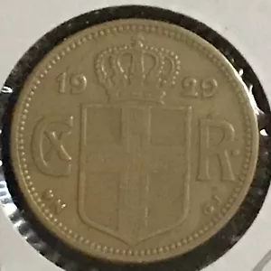 Iceland Korona KM 3 XF 1929 - Picture 1 of 2
