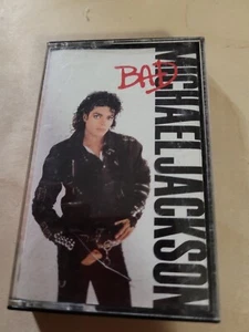 Vintage 1987 Michael Jackson Bad Cassette Tape - Epic Records - MJJ Productions - Picture 1 of 2