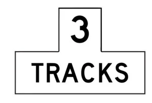 3 Tracks Railroad Railway Train Sticker Decal R7331 - Picture 1 of 1