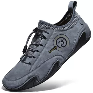 Flache Freizeitschuh Für Herren Mokassinsschuhe Aus Echtem Leder Mode Halbschuhe - Bild 1 von 15