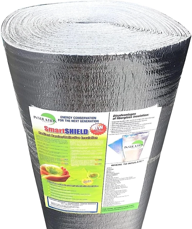 INSULATION MARKETPLACE SmartSHIELD - 1.5 mm Reflective Insulation Roll, Foam Core