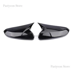 Gloss Black Rearview Mirror Cover Caps Cover Trim For Honda 10th Civic 2016-2021 - Picture 1 of 4