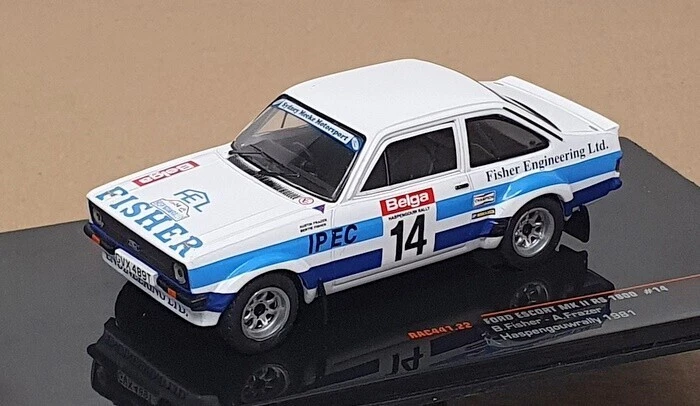 Ford Escort Mkii Rs 1800 #14 Haspengouw Rally 1981 Fisher Frazer Ixo Rac441 1 43