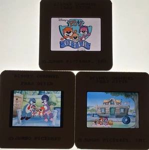 Disney PB & J Otter Animated Rare Original Slides x3 - Foto 1 di 4