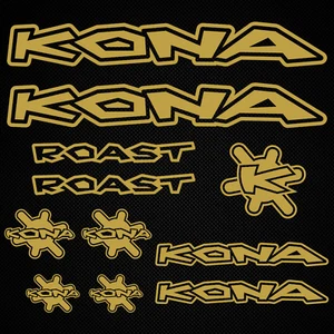 Kona Mountainbike Aufkleber Roast Decals Rahmen BMX MTB Vinyl ORACAL - Bild 1 von 10