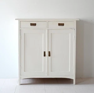 MidCentury Sideboard Deko weiß, skandinavisches Vintage Design, 60er Jahre - Bild 1 von 11