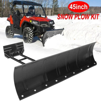 45" inch Snow Plow Kit For Polaris Sportsman 335/400/450/500 Steel Blade ATV UTV - Image 1 of 4