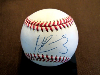 MANNY RAMIREZ WSC BOSTON RED SOX DODGERS SIGNED AUTO VINTAGE OAL BASEBALL JSA - Image 1 of 3