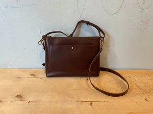 NWT Madewell The Transport Shoulder Crossbody Bag , Chocolate Brown Leather - Picture 1 of 10