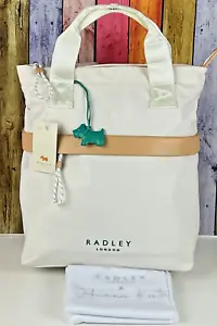 Radley Johanna Konta Light Natural Medium to Large Nylon Backpack Bag New - Picture 1 of 7