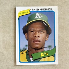 Rickey Henderson 2006 Topps Rookie of the Week #21 Oakland Athletics A's