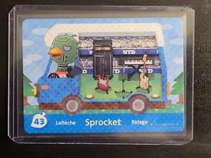 Casa rodante Sprocket 43 EE. UU. serie de bienvenida - auténtica tarjeta amiibo de cruce de animales - Imagen 1 de 2