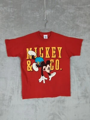 Mickey & Co. Red T Shirt short sleeve Single stitch OSFM Mickey Mouse USA Made - Image 1 of 4