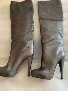 Donna Karan New York Women’s Made In Italy Over- The- Knee High Heels Boots 38.5 - Picture 1 of 5