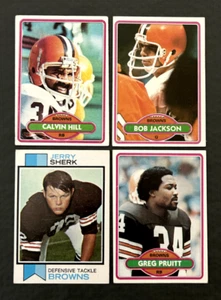 Calvin Hill 1980, Bob Jackson 1980, Jerry Sherk 1972, Greg Pruitt 80, 4 Browns - Picture 1 of 6