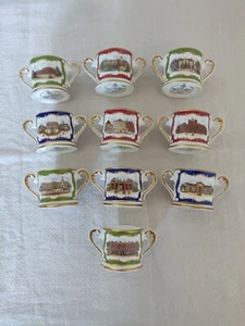 JOB LOT 10 VINTAGE ROYAL DOULTON ROYALTY MINIATURE COLLECTORS LOVING CUPS 1984 - Picture 1 of 19