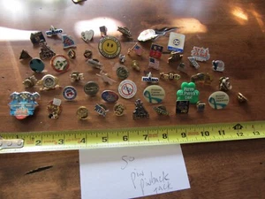 huge lot vintage pins pinback tack jewelry states sports business holiday etc. - Picture 1 of 14