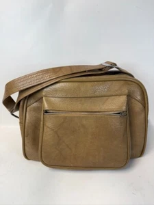 Vintage American Tourist Escort Carry On Tote Overnight Shoulder Bag 14” Brown - Picture 1 of 9