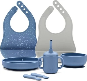Silicone Baby Feeding Set - Baby Weaning Products - Non-Toxic Silicone - Picture 1 of 8