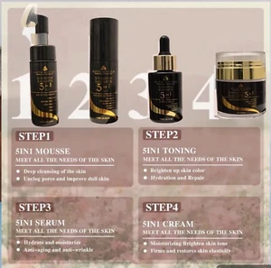 JUVENTUD  Set 5 In 1, Collagen, Hyaluronic, Vitamin E, C, Nicotinamide. - Picture 1 of 4