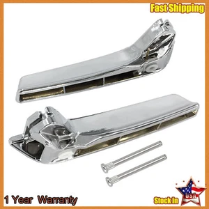 Fits Sierra Chevrolet Silverado L/R Chrome Front Rear Pair of Inner Door Handle - Picture 1 of 4
