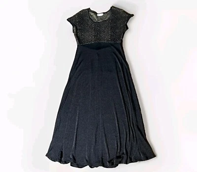 Maxi Vestido De Colección CDC Carmen Desiree Co Para Mujer Talla 14 Negro Estampado Animal EE. UU. Foto 1 de 4