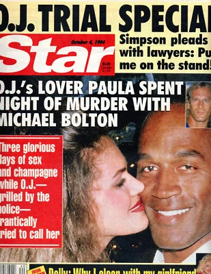 STAR Magazine Oct. 4 1994 OJ Simpson Michael Bolton Dolly Parton Burt Reynolds Foto 1 de 2