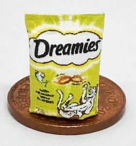 Dolls House Cat Food Treats Pet Accessory 1:12 Scale Empty Packet DS4 tumdee - Picture 1 of 6